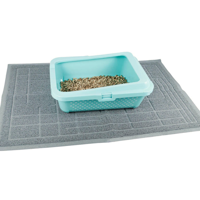 Cat Litter Mat - Paw-Cleaning Non-Slip Surface - Ideal for Keeping Floors Clean & Litter-Free