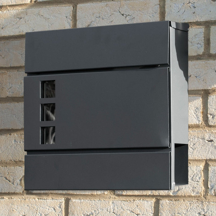 Extra-Large Capacity Mailbox - Sturdy Square-Shaped Outdoor Postal Box - Ideal for High-Volume Mail and Package Delivery