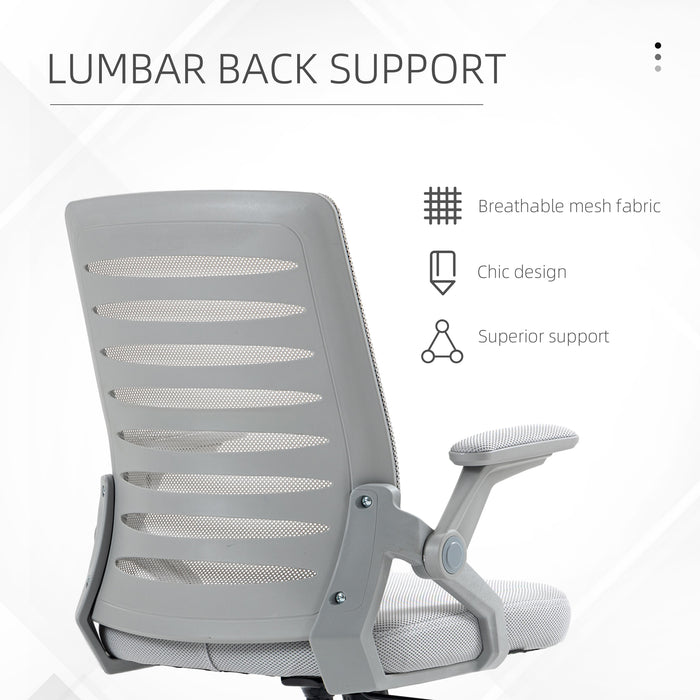 Ergonomic Mesh Swivel Chair with Lumbar Support - Comfortable Task Computer Chair for Home Office - Ideal for Work-From-Home Professionals & Students