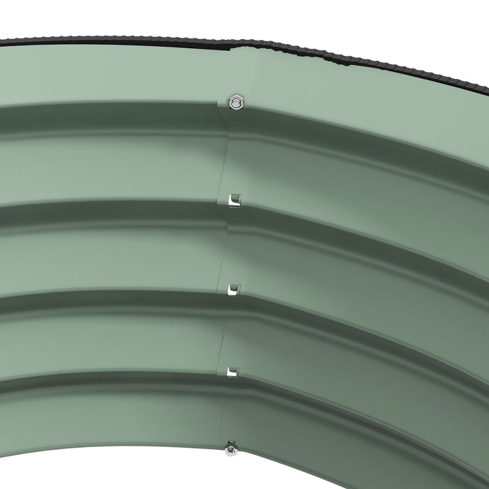 Raised Garden Bed Duo - Metal Planter Boxes with Safety Edging & Easy Assembly - Ideal for Home Gardening & Outdoor Decor