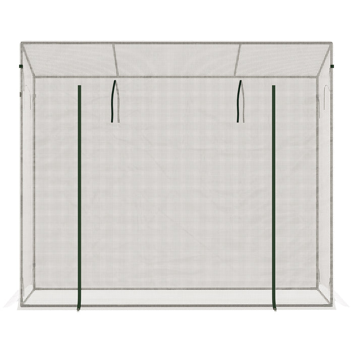 Walk-in Garden Greenhouse (200x76x168cm) - Steel Frame Construction with Door and Window for Patio or Balcony - Ideal for Growing Plants, Flowers, Herbs, and Tomatoes