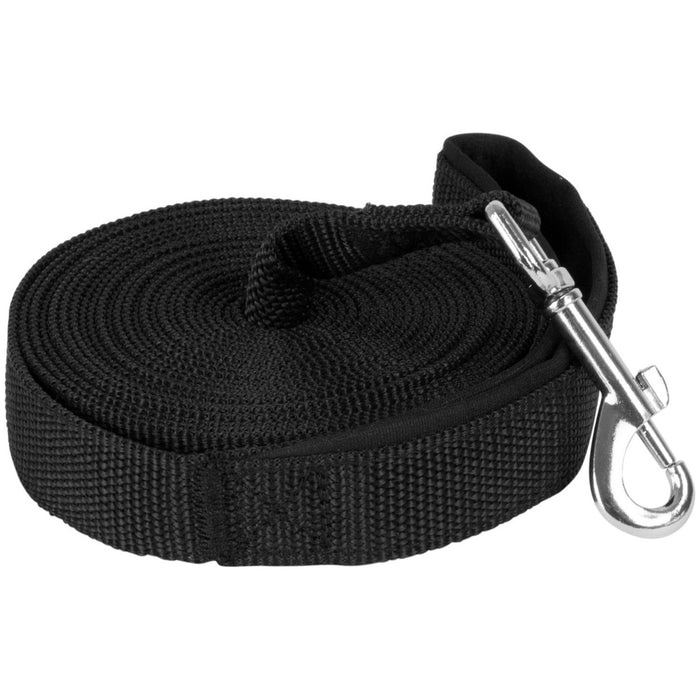 Extra Long 5-Meter Dog Leash in Sleek Black - Durable Pet Walking and Training Lead - Ideal for Outdoor Exercise and Freedom for Larger Dogs