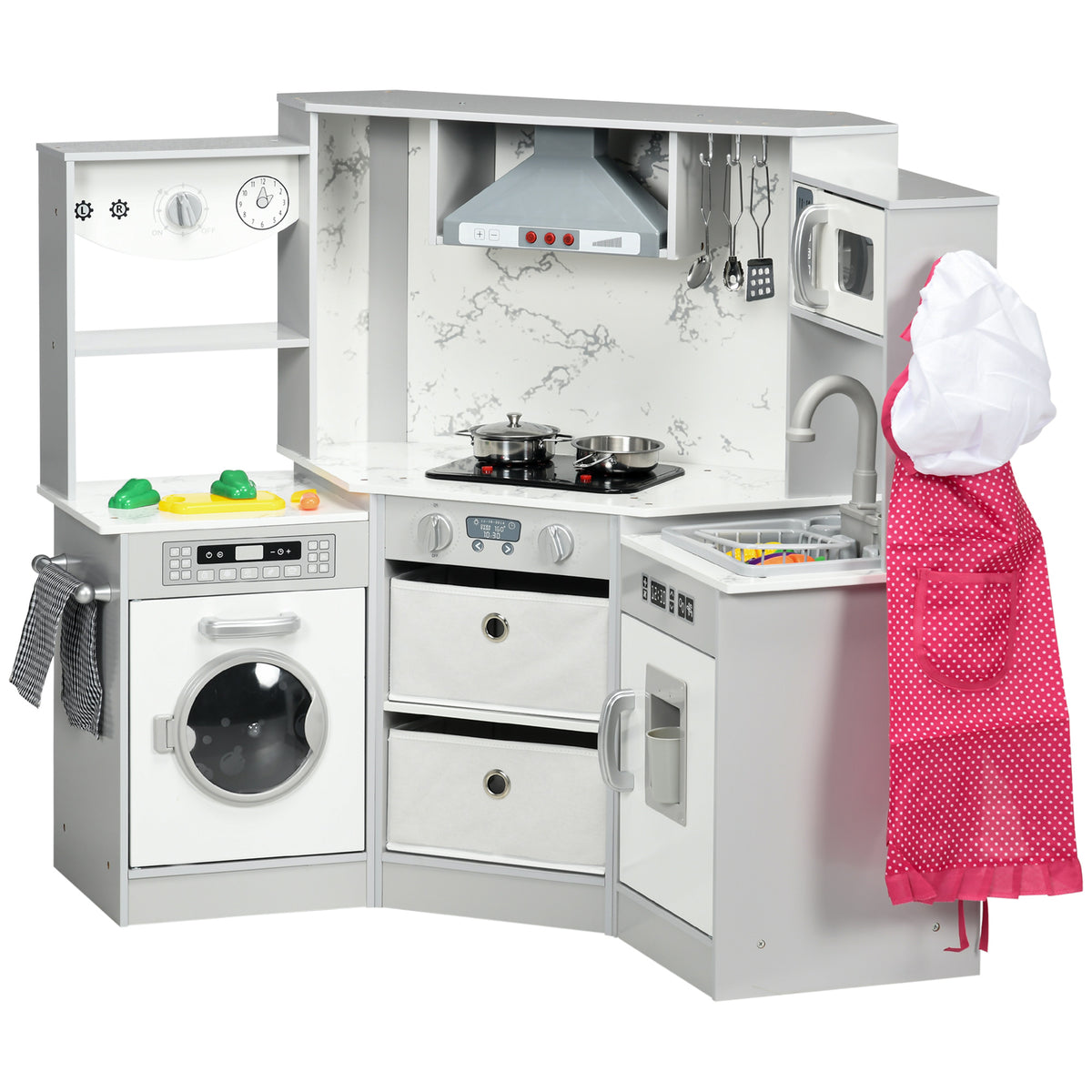 Interactive Children's Play Kitchen Set - Real Water Feature, Ages 3-6 ...