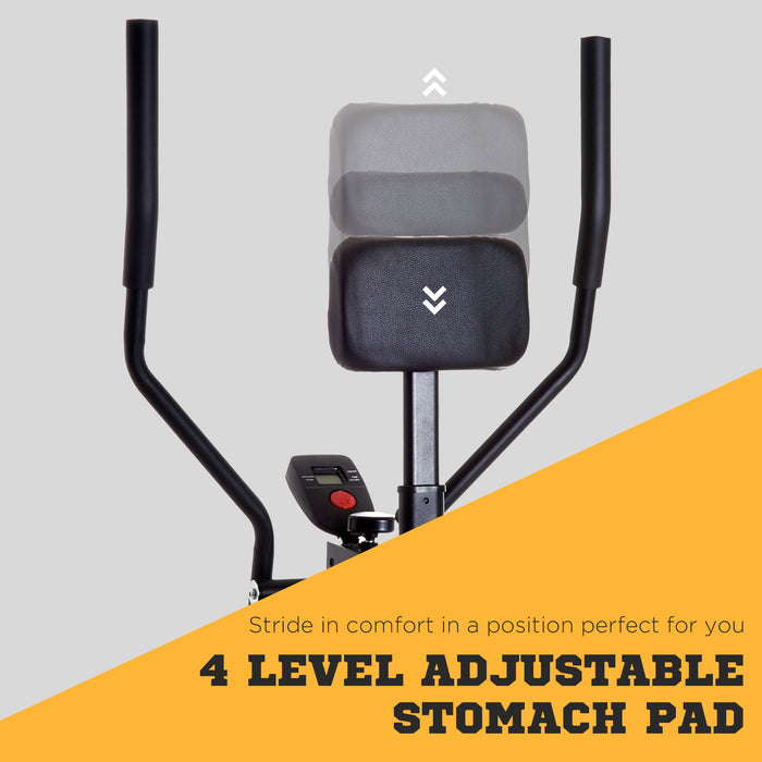 Air Walker Glider Cross Trainer - Full-Body Fitness Exercise Machine with LCD Monitor - Ideal for Home Gym Cardio Workouts