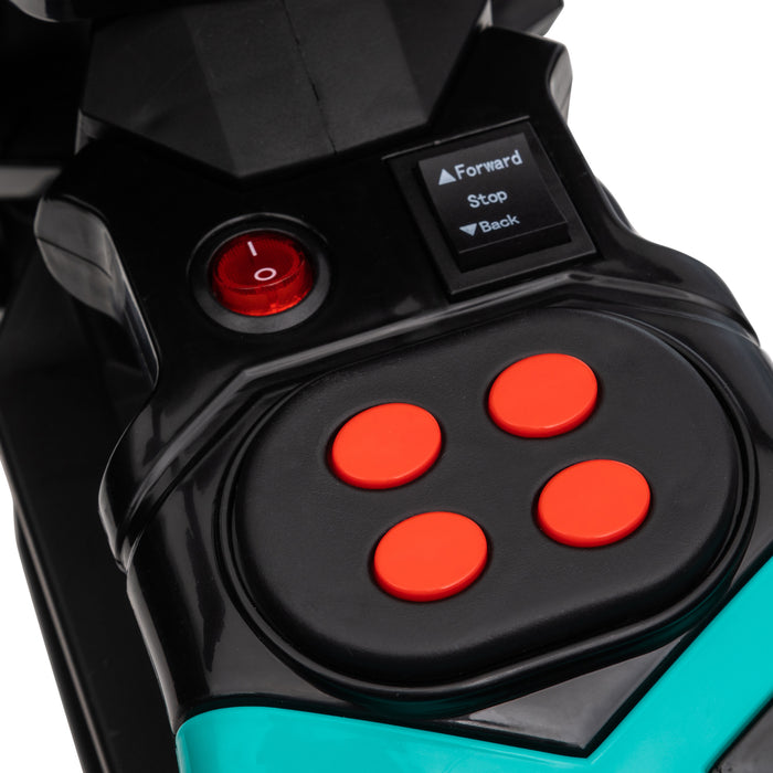 Kids' Electric Motorcycle with Sound Effects - Interactive Toy Ride-on with Siren, Horn, Headlights & Music, Stabilizing Training Wheels - Ideal for 3-5 Year Old Toddlers, Black