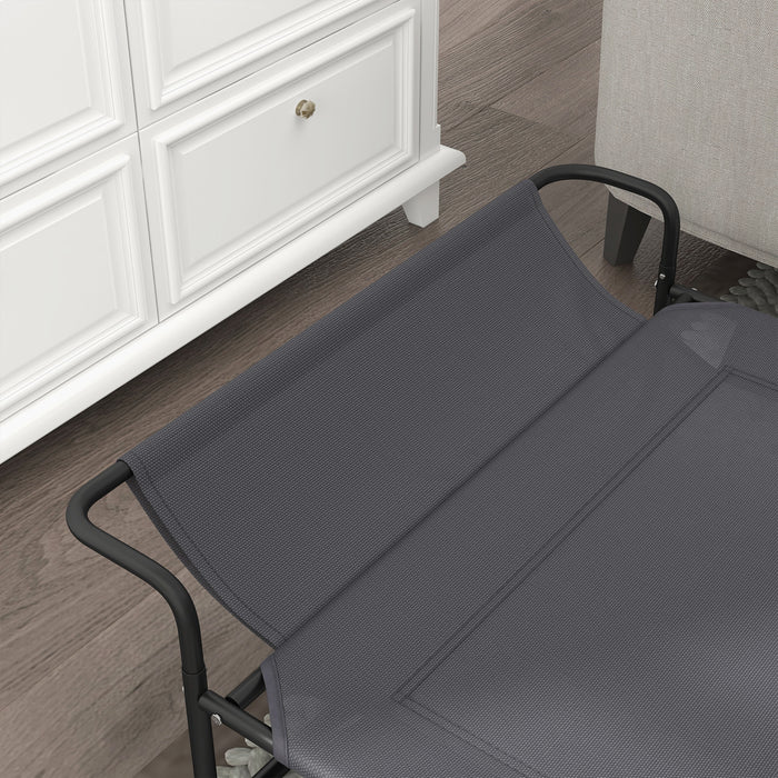 Elevated Dog Bed with Angled Headrest - Medium Size, 106x81x33cm, Washable Mesh Fabric & Non-Slip Feet - Comfortable Sleeping Solution for Dogs