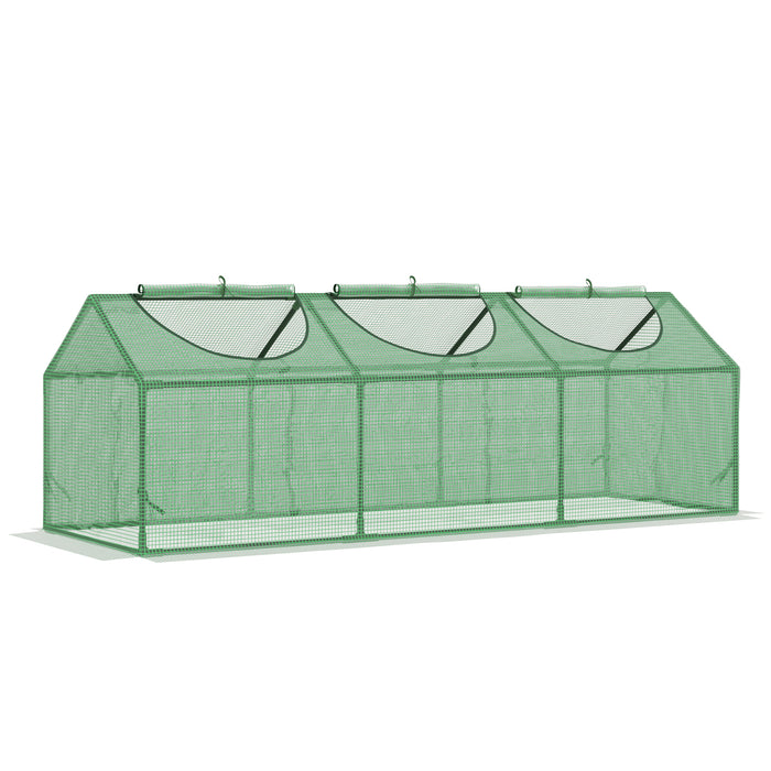 Mini Greenhouse - Compact Outdoor Grow House with Durable PE Cover and Observation Windows, 180x60x60cm - Perfect for Small Plants and Urban Gardens