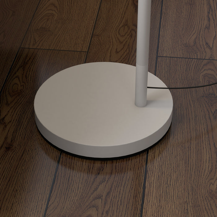 Rotating Modern Floor Lamp - 350° Adjustable Lampshade with LED Bulb for Ambient Lighting - Ideal for Living Room and Bedroom Decor