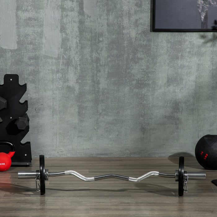 Rubber-Coated Tri-Grip Olympic Weight Plates - 2-Pack, 5kg Barbell Weights with 5cm Center Holes - Perfect for Home Gym, Lifting, and Strength Training