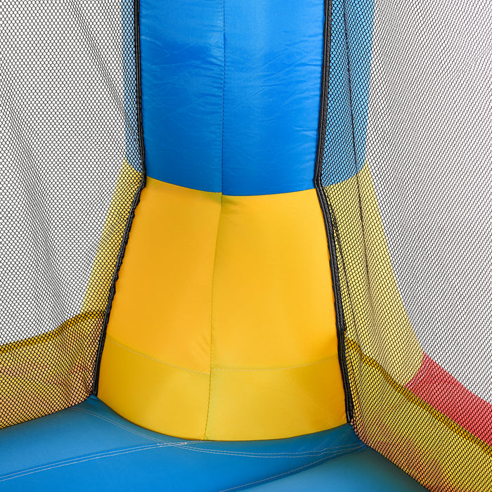 Kids Inflatable Bounce House - Football Field-Themed Trampoline with Included Blower, 2.25 x 2.2 x 1.95m - Ideal Play Area for Children Ages 3-12