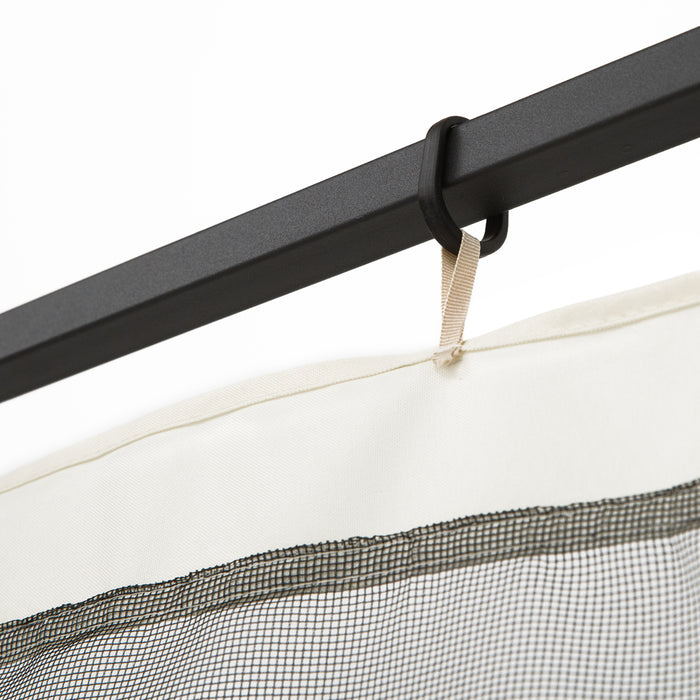 10 x 10ft Gazebo Replacement Mesh Netting - 4-Panel Mosquito Screen Walls with Zippers - Ideal for Outdoor Patio Protection