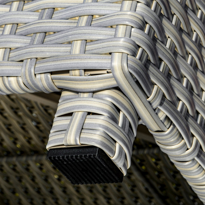 Deluxe 3-Piece PE Rattan Sofa Set - Outdoor Wicker Sectional with Aluminium Frame & 4-Level Backrest - Perfect Patio Conversation & Lounge Furniture