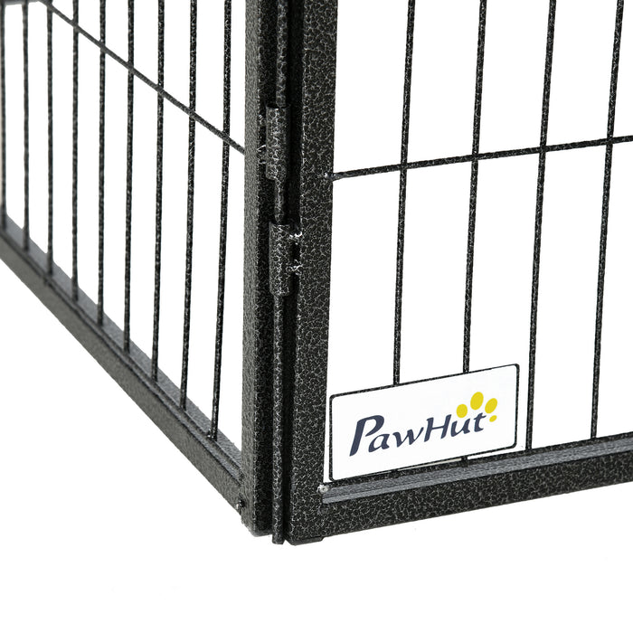 Heavy Duty 12-Panel Pet Playpen - Foldable Steel Puppy Exercise Fence with Dual Locking Doors - Ideal for Small Dogs & Playful Puppies Safety