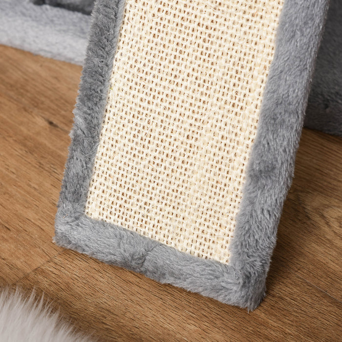 Cat Tree Tower - 111cm Kitten Activity Centre with Sisal Scratching Posts, Perches, Hanging Ball, Hammock & Condo - Ideal for Feline Play & Relaxation