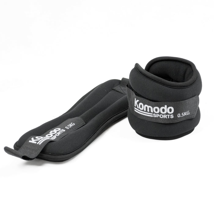 Komodo 3kg Neoprene Ankle Weights - Adjustable Comfort Fit with Secure Velcro Closure - Strength Training & Fitness Enhancement for Athletes