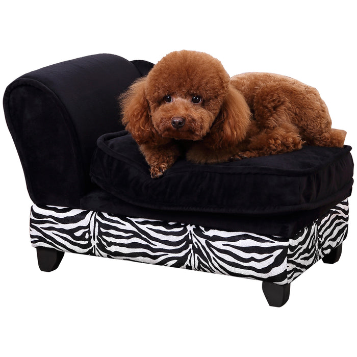 Pet-Friendly Sofa Bed with Storage - Deluxe Couch for Extra Small to Small Dogs and Cats - Plush Cushion, Dense Foam, & Sturdy Wood Construction for Pet Comfort and Organized Living