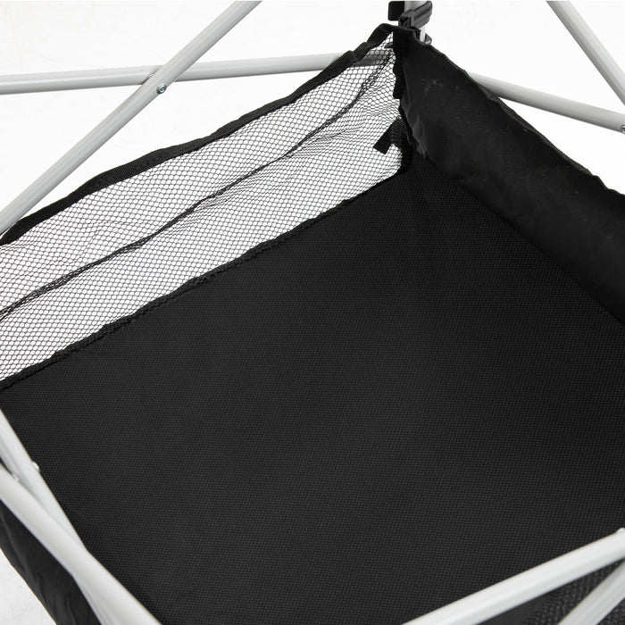 Foldable Camping Table with Mesh Storage Bag - Outdoor Dining & Hiking Lightweight Desk with Steel Frame - Ideal for Camping, Picnics, and Portable Furniture Needs