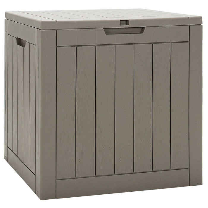 Outdoor Storage Shed - Handles and Lockable Lid, Black - Ideal Storage Solution for Garden Tools and Equipment
