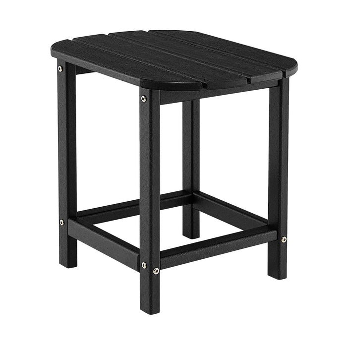 HDPE Material Adirondack Table - Weather-Resistant, Durable Side Table in Black - Ideal for Outdoor Spaces and Patios