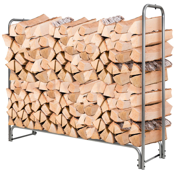 Log Rack 123 cm - Firewood Storage Solution - Ideal for Compact and Organized Log Keeping