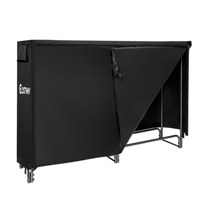 Log Rack 123 cm - Firewood Storage Solution - Ideal for Compact and Organized Log Keeping