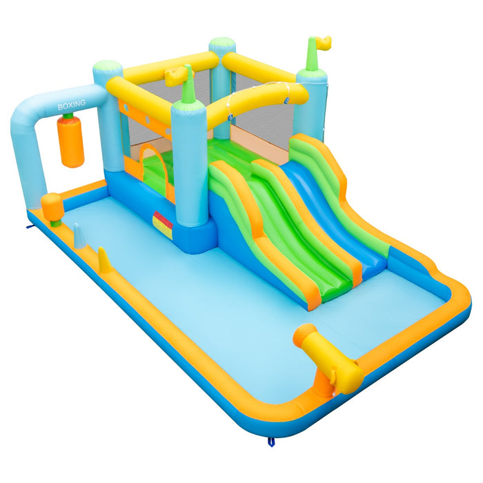 KidsZone - Inflatable Bounce House with Dual Slides - Perfect Play Area for Children