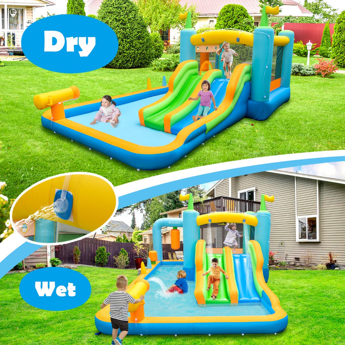KidsZone - Inflatable Bounce House with Dual Slides - Perfect Play Area for Children