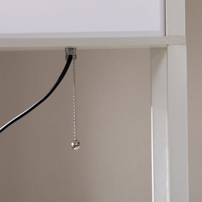 Modern Dual Ambient Light Shelf Floor Lamp - 156cm Standing Lighting for Living Room and Bedroom - Ideal for Cozy Illumination and Storage