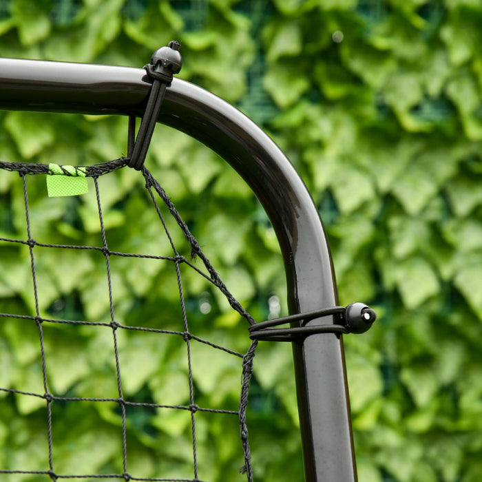 Foldable Football Rebounder Net - Soccer Training Aid with Adjustable Target Zone - Ideal for Kids & Adults Skill Development