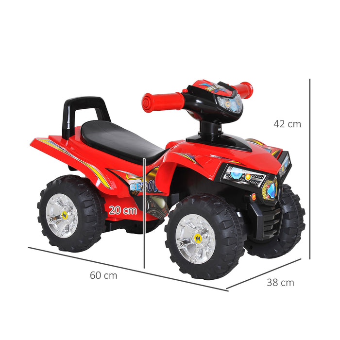 Kids Electric ATV - 4-Wheeler Quad, Battery-Powered Ride-On Toy, 60x38x42 cm in Vibrant Red - Perfect Outdoor Adventure for Young Children