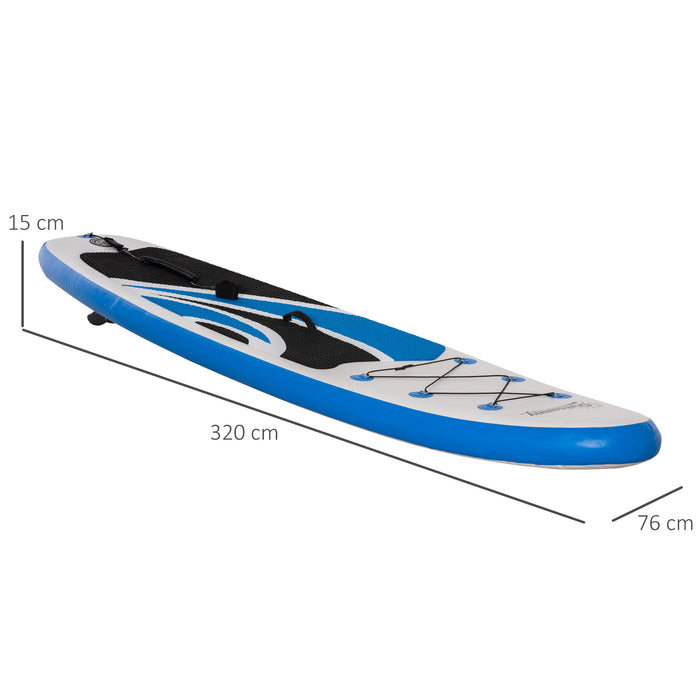 Inflatable Stand Up Paddle Board with Accessories - 10'6" Long, 30" Wide, Non-Slip Deck, Adjustable Aluminum Paddle - Ideal for All Skill Levels, Complete ISUP Package