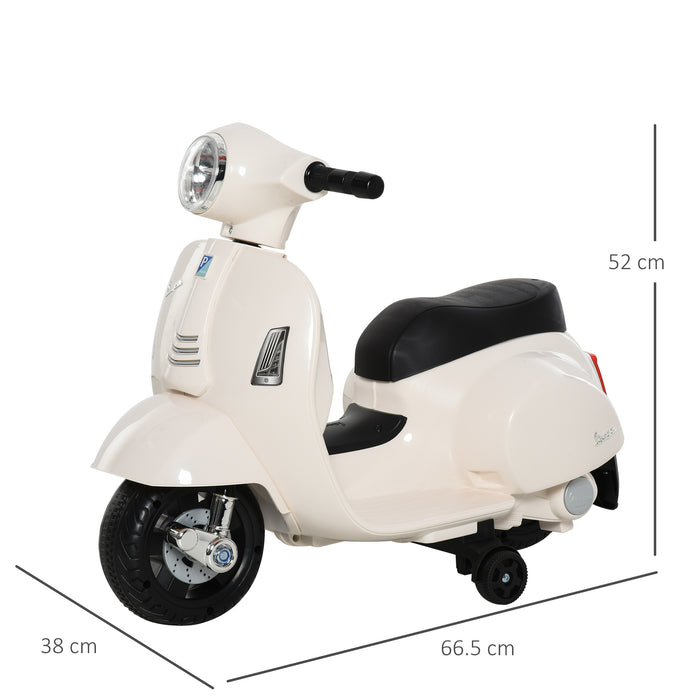Vespa Licensed Electric Trike for Toddlers - 6V Battery-Powered Ride-On Motorcycle with Headlight & Horn - Ideal for Kids Aged 18-36 Months