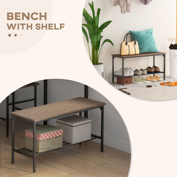 Modern Four-Piece Dining Set - Includes Spacious Table, Comfortable Chairs and Cozy Bench - Ideal for Family Meals and Gatherings