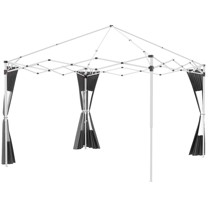 Gazebo Side Panel Replacements 2-Pack - Fits 3x3m or 3x6m Pop Up Gazebo with Doors and Windows - Ideal for Privacy and Weather Protection