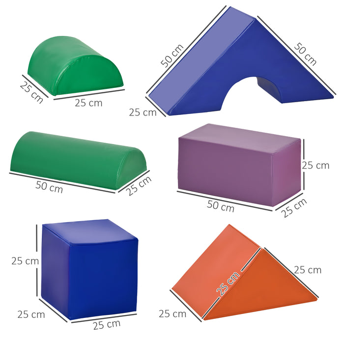 Kids Climb & Crawl Gym - 11-Piece Soft Foam Play Blocks for Building and Stacking - Non-Toxic, Educational Activity Set for Toddlers
