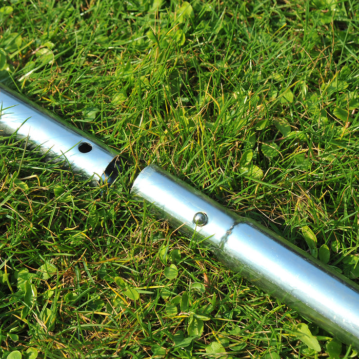 Heavy Duty Garden Lawn Aerator - Steel Grass Rolling Tool with Adjustable Handle - Perfect for Healthier Turf and Soil Aeration