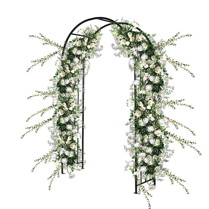 Metal Frame Garden Arch - Perfect for Rose Vines and Climbing Plants - Ideal for Gardeners and Outdoor Enthusiasts
