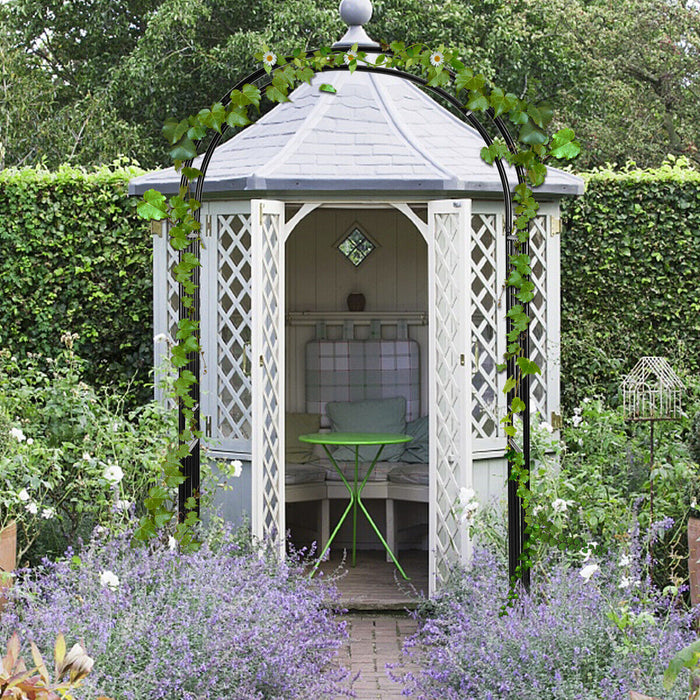 Metal Frame Garden Arch - Perfect for Rose Vines and Climbing Plants - Ideal for Gardeners and Outdoor Enthusiasts