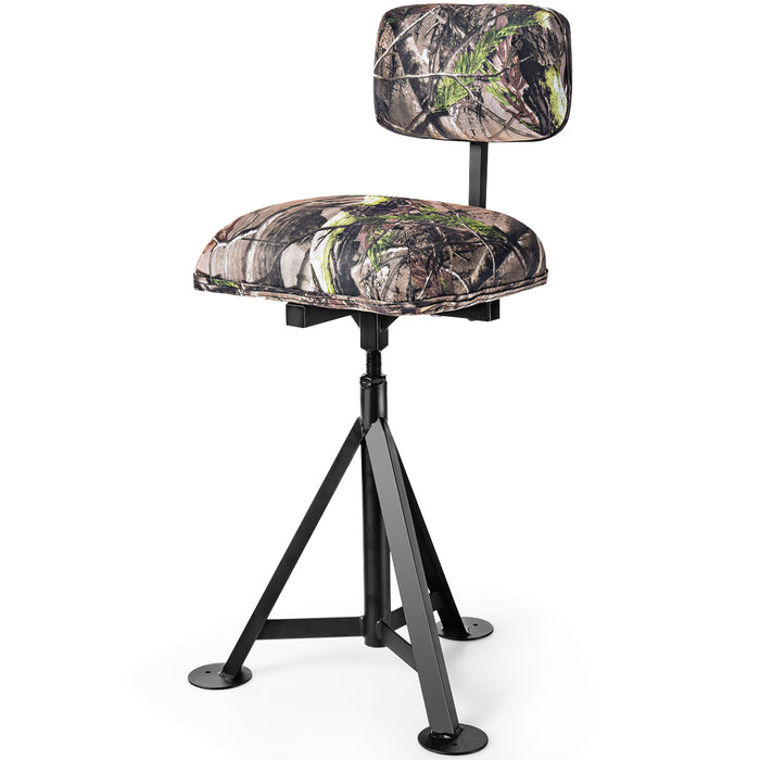 Swivel Hunting Chair - Detachable Backrest Feature, Lightweight and Portable - Ideal for Hunting Enthusiasts and Outdoor Activities