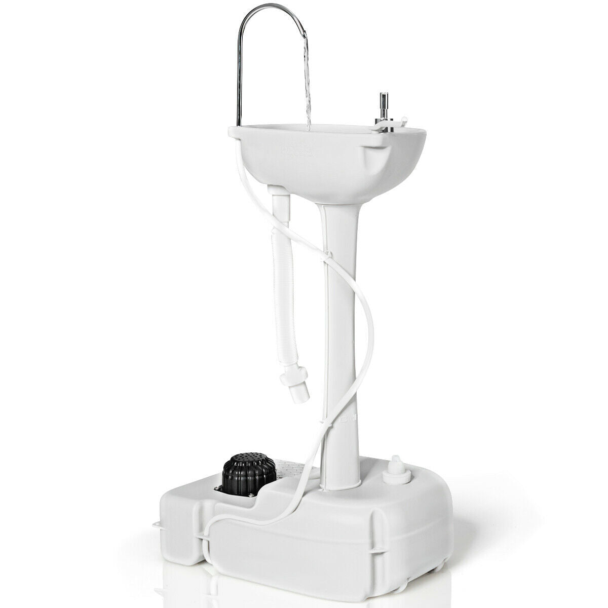 Outdoor Adventure Gear - Portable Camping Sink with Towel Holder and Rolling Wheels - Ideal for Campers and Outdoor Enthusiasts