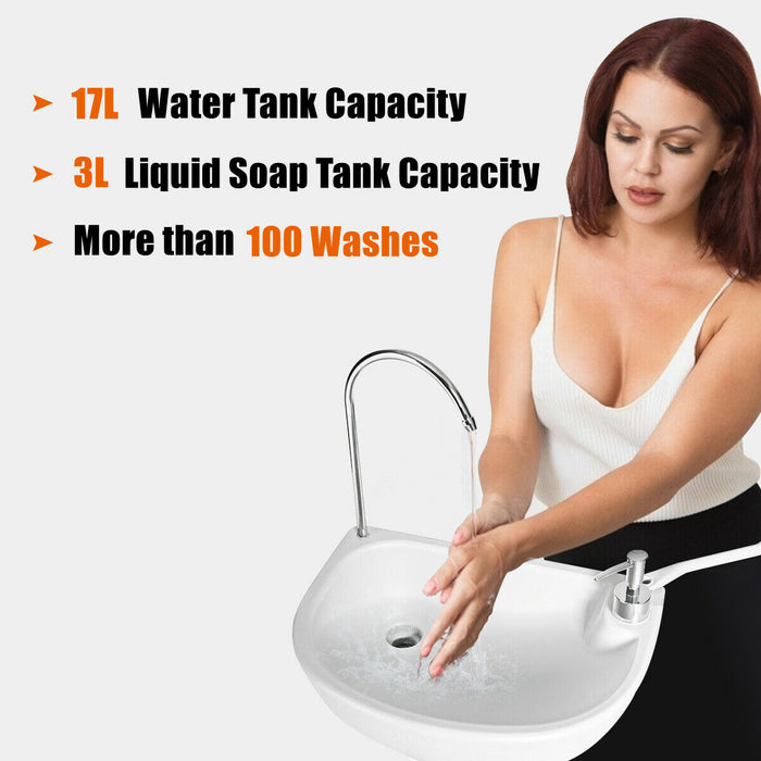 Outdoor Adventure Gear - Portable Camping Sink with Towel Holder and Rolling Wheels - Ideal for Campers and Outdoor Enthusiasts