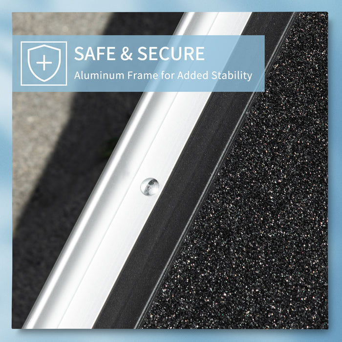 Portable Folding Dog Ramp with Carry Handle - Non-Slip Secure Pet Access for Vehicles, Aluminium Frame - Ideal for Elderly or Injured Pets, Easy Car Entry