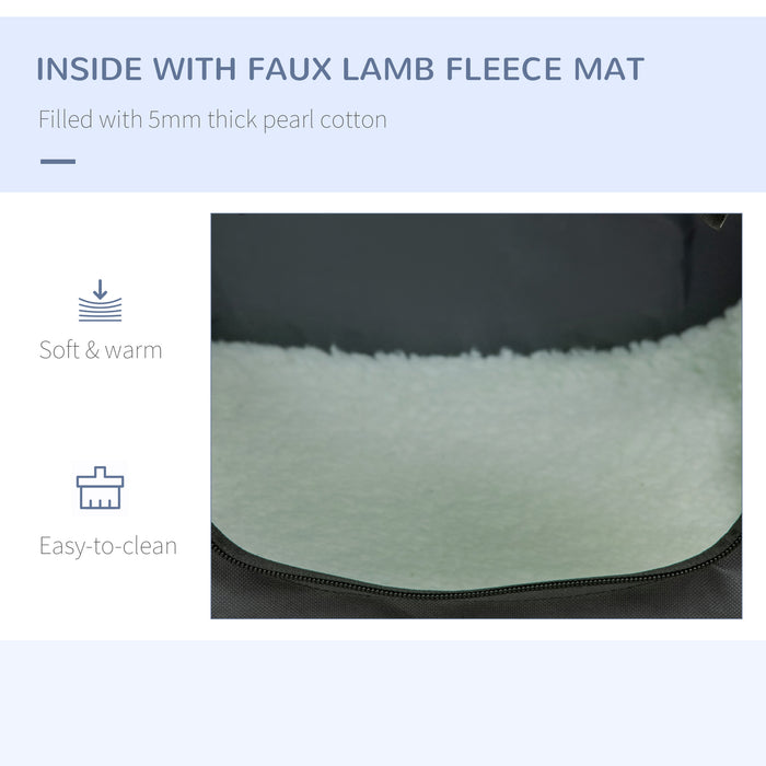 Foldable 49cm Pet Carrier - Portable Travel Bag with Cushion for Cats & Miniature Dogs - Comfortable and Convenient for Pet Transportation