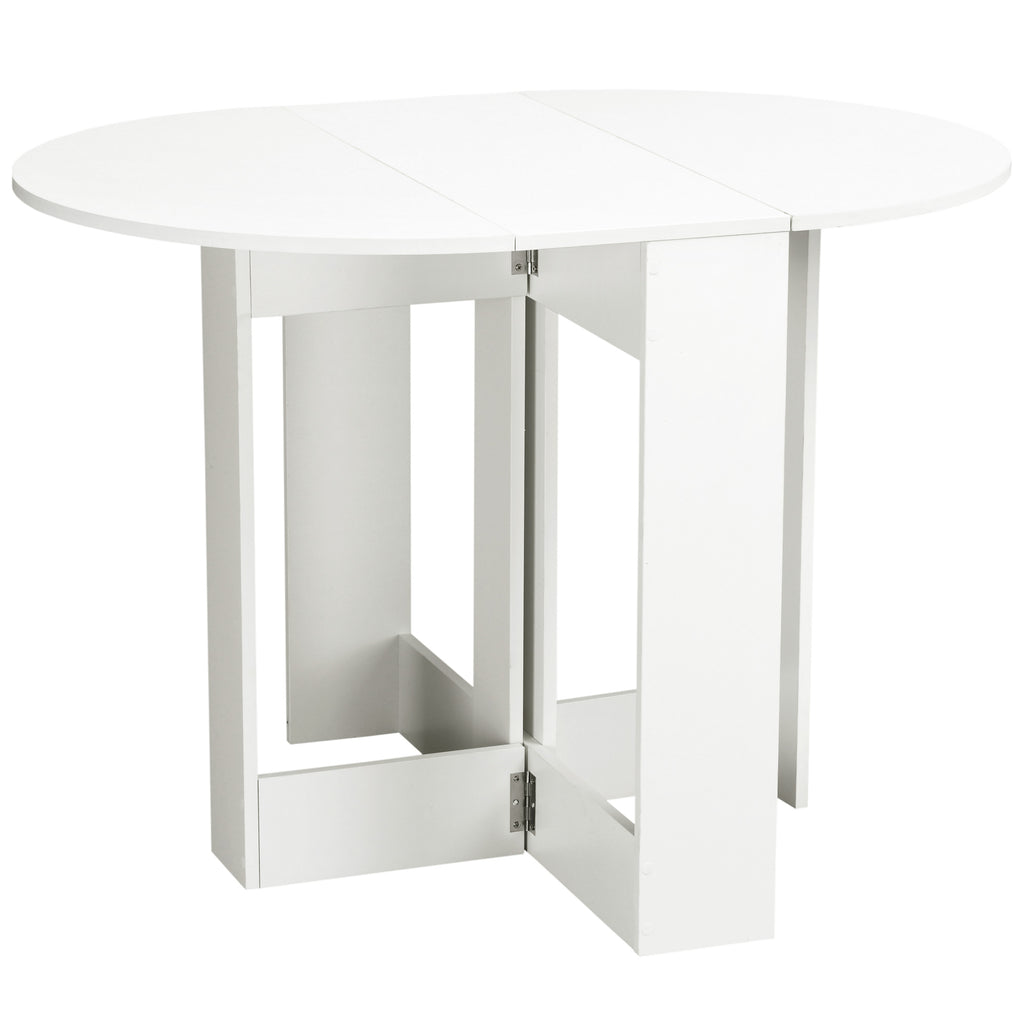 Space-Saving Foldable Dining Table - Drop Leaf Design for Small Kitchens and Dining Rooms - Ideal for Compact Spaces and Apartment Living