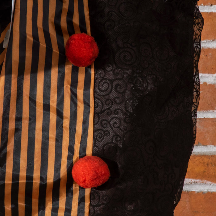 Life-Size 67" Animated Talking Circus Clown - Outdoor Halloween Decoration with Light-Up Eyes and Laughter Sounds - Spooky Entertainment for Haunted House and Trick-or-Treaters