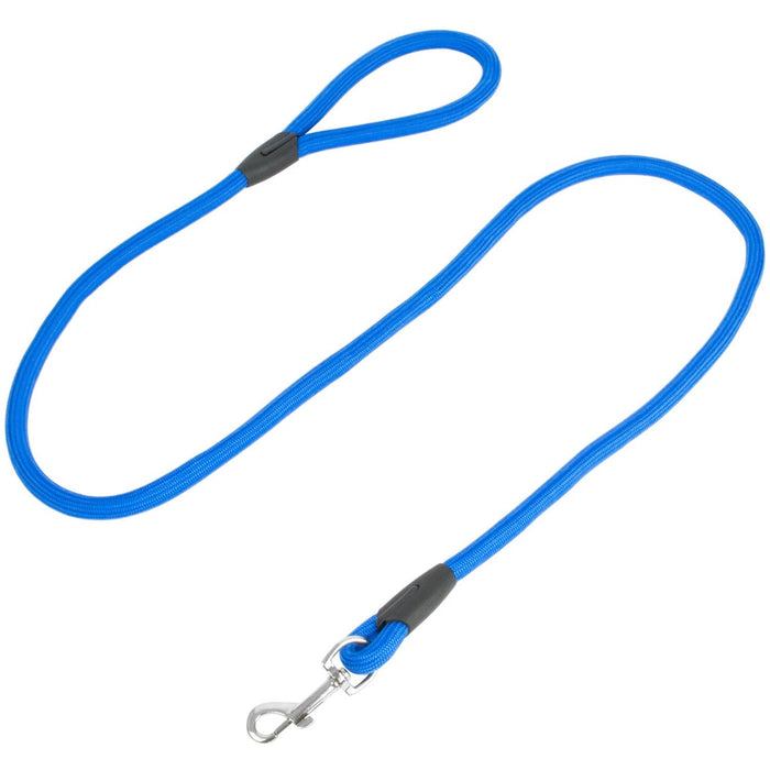 Durable 1.5m Blue Dog Rope Leash with Secure Collar Hook - High-Strength Pet Walking and Training Lead - Ideal for Small to Medium Dogs