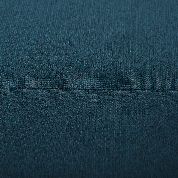 Linen Upholstered Ottoman Cube - Sturdy Plastic-Legged Footstool - Versatile Seating & Comfort for Living Spaces