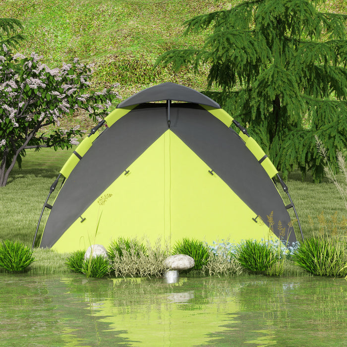 Family Camping Tent for 3-4 People - Easy Quick Setup, 2000mm Waterproof, Includes Portable Carry Bag - Ideal for Outdoor Adventures and Group Camps