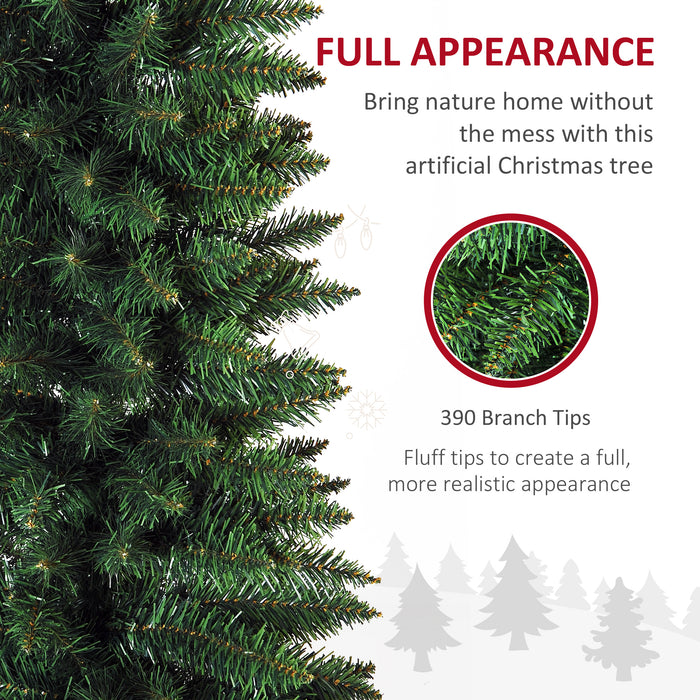 Artificial Pine Christmas Tree 2.1m - Lush Greenery with Plastic Stand - Perfect Holiday Decor for Home or Office