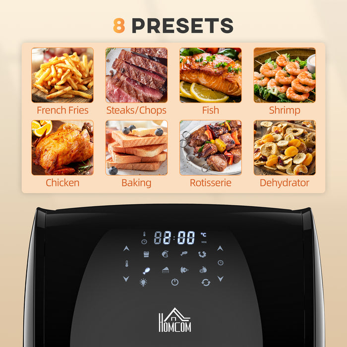 12L 8-in-1 Digital Air Fryer Oven - Versatile Cooking with Fry, Roast, Broil, Bake, Dehydrate Functions, Rapid Air Technology - Ideal for Health-Conscious Home Chefs and Busy Households